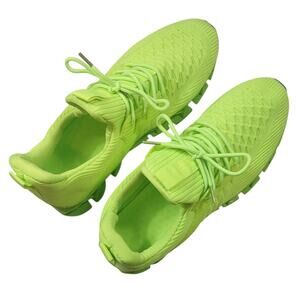 Amazon Sneakers Bight Yellow Green with Shock Type Soles, Size 10.5
